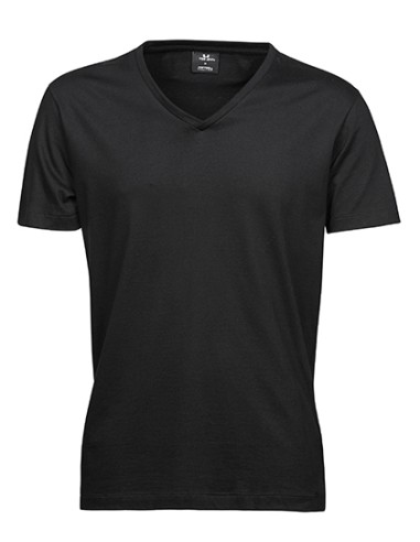 TEE-8006-Fashion V-Neck Sof Tee